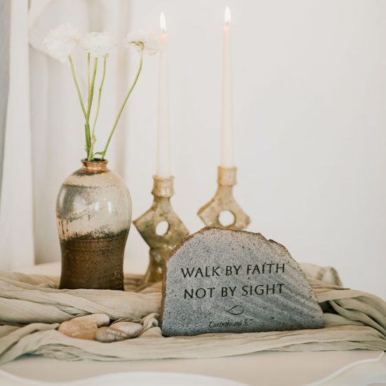 The Unshakeable Faith Anchor — Hand-Carved Galilee Stone